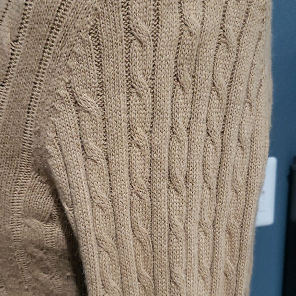 Chaps Button Front Wool Angora Blend Collared Cab… - image 5